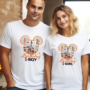 Halloween Disney Birthday Boy Girl Shirt, Spooky Mickey And Friends Birthday Squad Tee, Birthday Trip Shirt, Halloween Birthday Party Outfit
