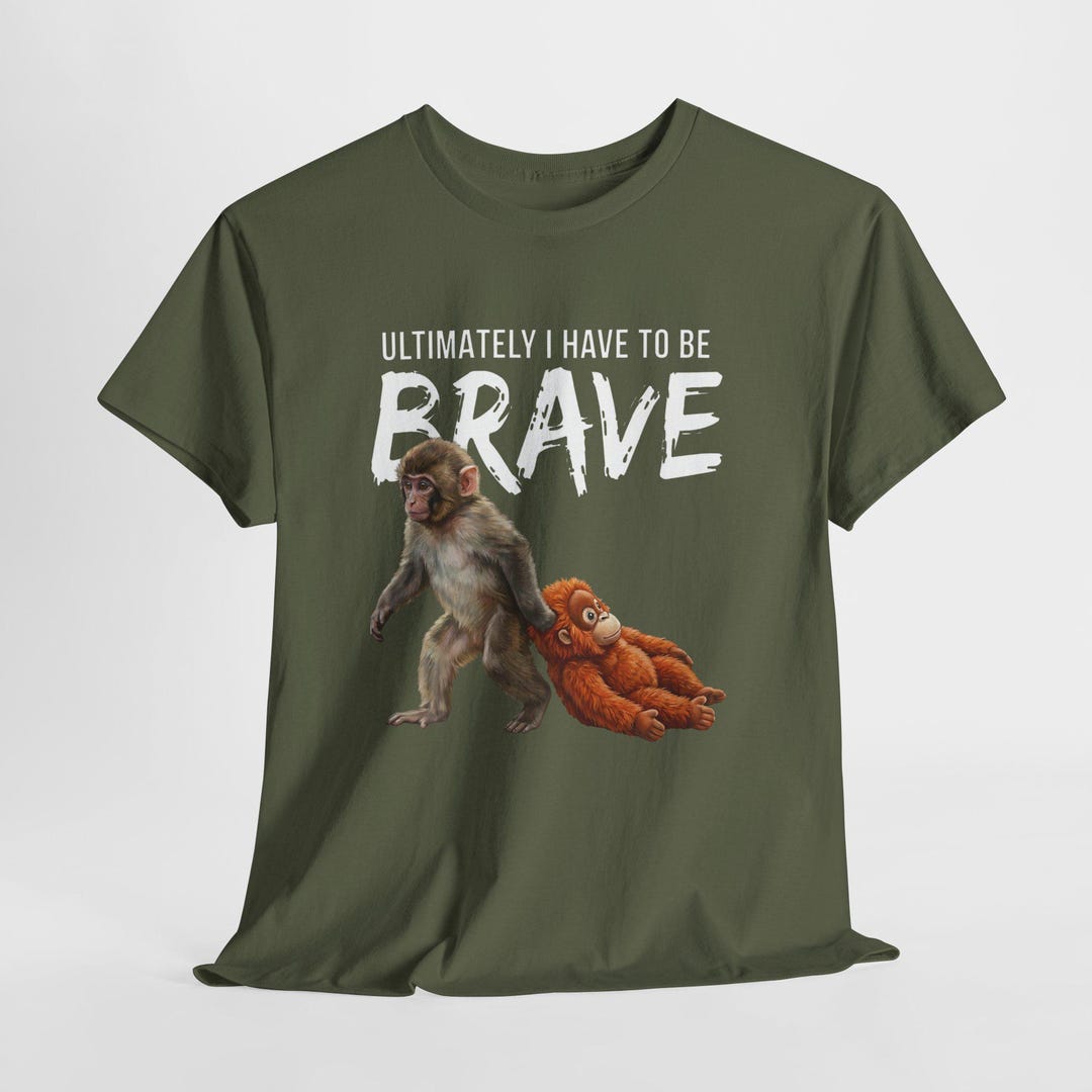 Brave Monkey and Orangutan Tee: Show Support for Punch the Monkey - Etsy