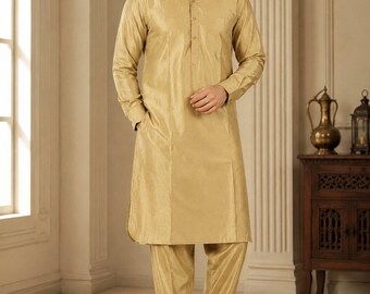 Regal Sand Mens Kurta Set size 38
