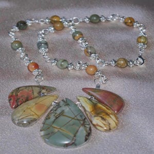 Picasso Jasper Necklace 3pc set