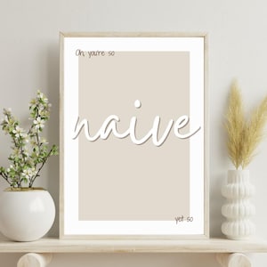 Kooks Print,  Wall Poster, Lyric Poster, Indie Print, Minimalistic Print, Home Decor, Song Lyric Print, Kitchen Poster, The Kooks Print