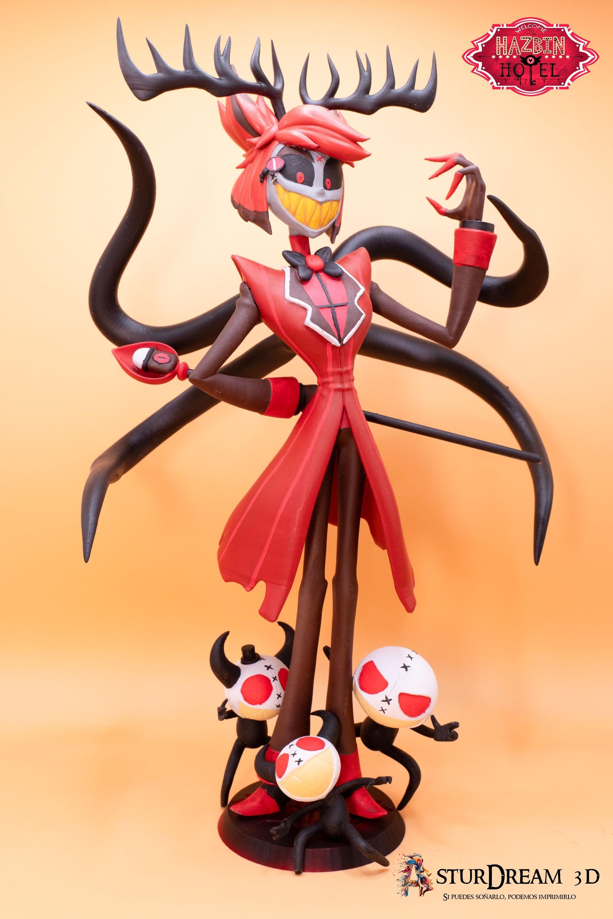 Alastor see. demoniaca Hazbin Hotel/Resin/Hand-painted/Fanmade/ Please read the description carefully
