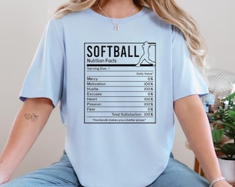 Softball Nutrition Label