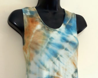 Soluna Sleeveless Top with knot in the back, soft and silky Organic bamboo fabric Tieyded full colors