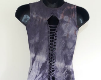 SOLUNA Sleeveless Tops with seams along the back in soft and silky 100% bamboo with tiedye techniques in many colors and in one size