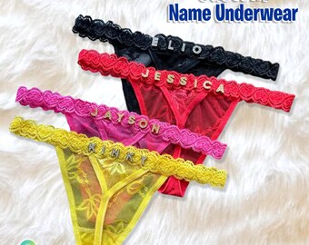 Custom Name G-Strings Custom Thong G-strings Name Thong Anniversary Gift Valentine’s day gift