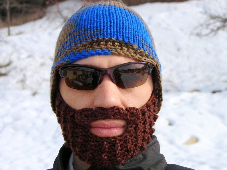 crochet beard and mustache image 2