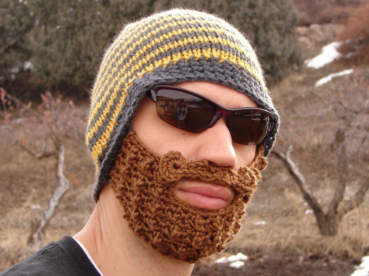 Crochet Beard Crochet Beard Beanie Crochet - Etsy