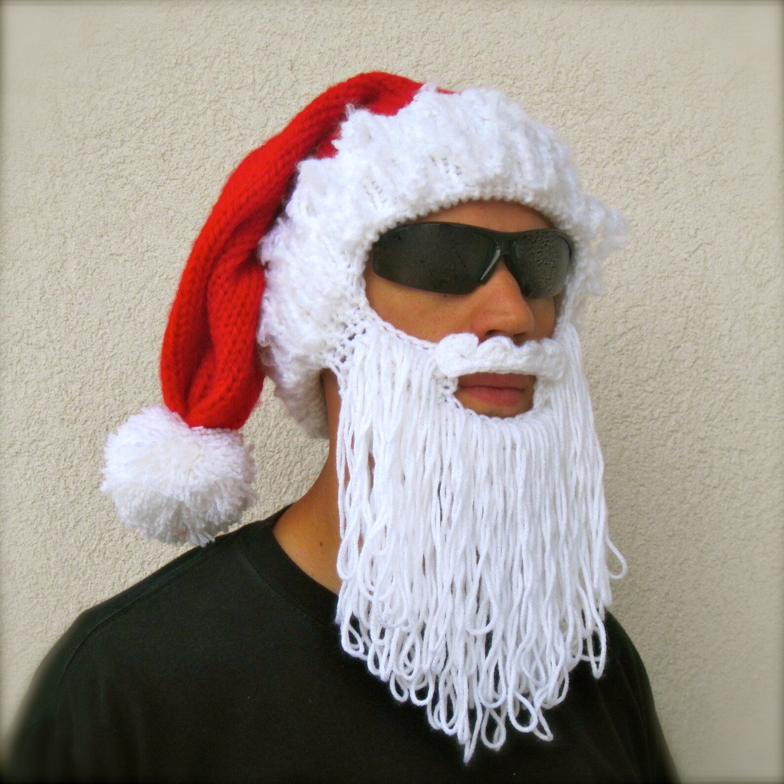 Santa Beard Hat the Original Beard Beanie™ Holiday Long Beard Etsy