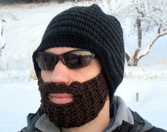 Assyrian Bearded Helmet Hat Crochet Custom Made the Original Beard