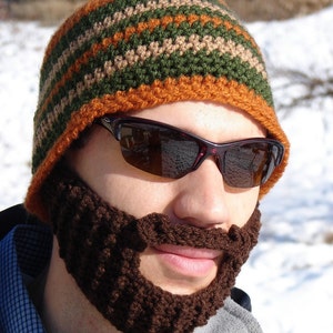 crochet beard and mustache image 4