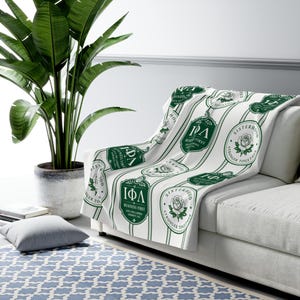 Iota Phi Lambda Sherpa Fleece Blanket | Business First Sorority
