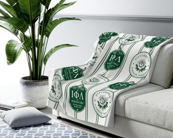 Iota Phi Lambda Sherpa Fleece Blanket | Business First Sorority
