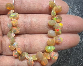 Ethiopian Opal Beads, 9x6 Almond Shape Briolettes To Make Jewelry