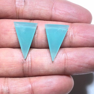 Peruvian Chalcedony Matched Pair, 21x14 Trillion Drops