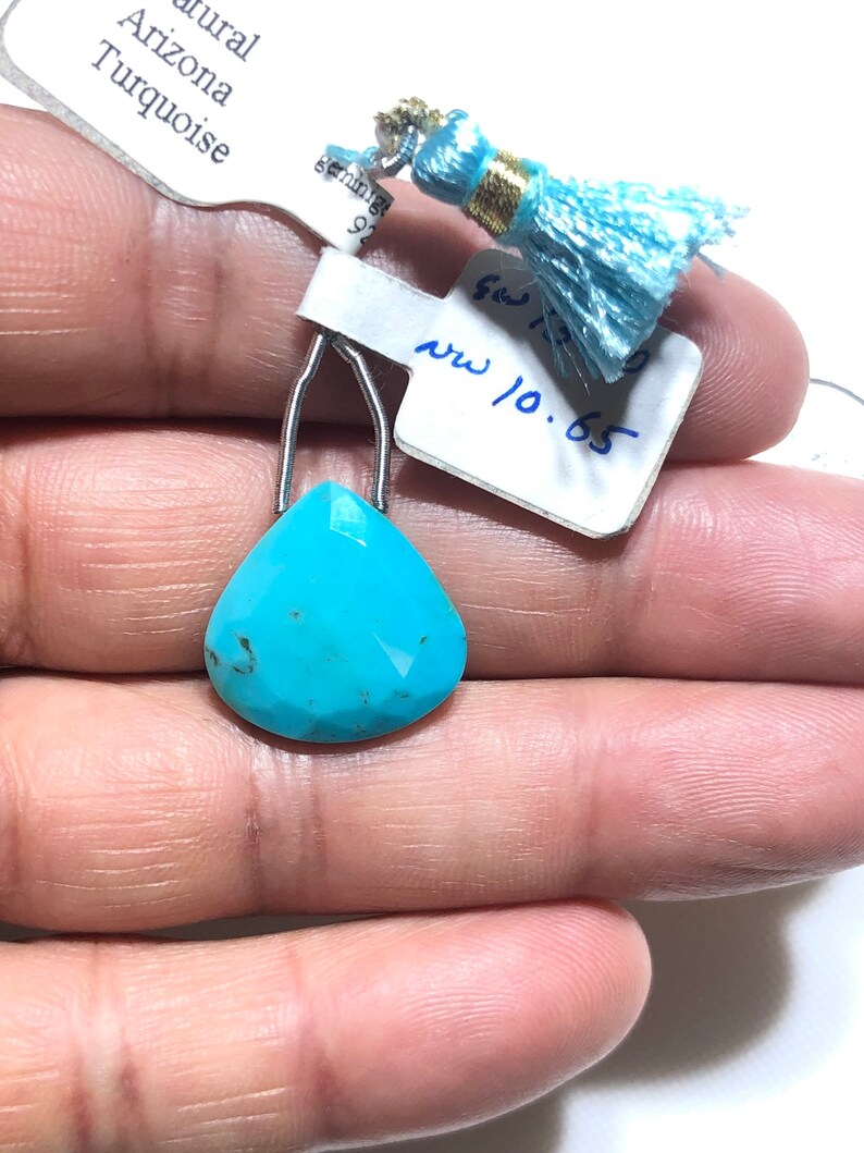 18mmHeart Shape Drops To Make A Pendant Natural Turquoise Gemstone Beads