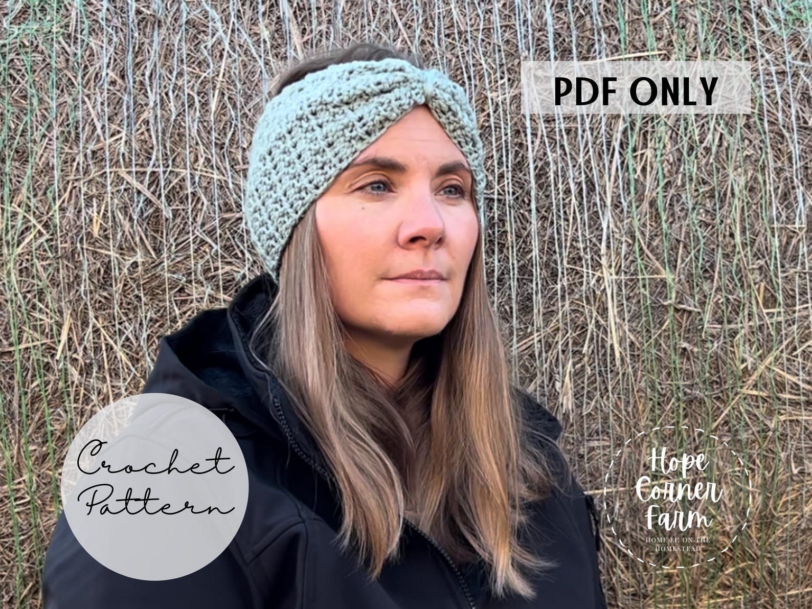 Crochet PATTERN - the Sweetgrass Crochet Headband, Crochet Ear Warmer ...