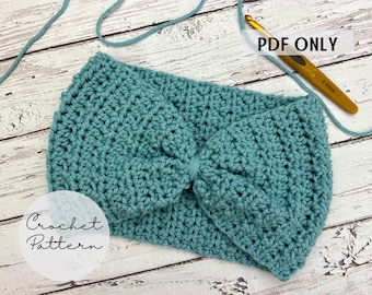 Crochet PATTERN - The Sweetgrass Crochet Headband, Crochet Ear Warmer Pattern, PDF Download, 5 Sizes (Baby, Toddler, Child, Teen, Adult)