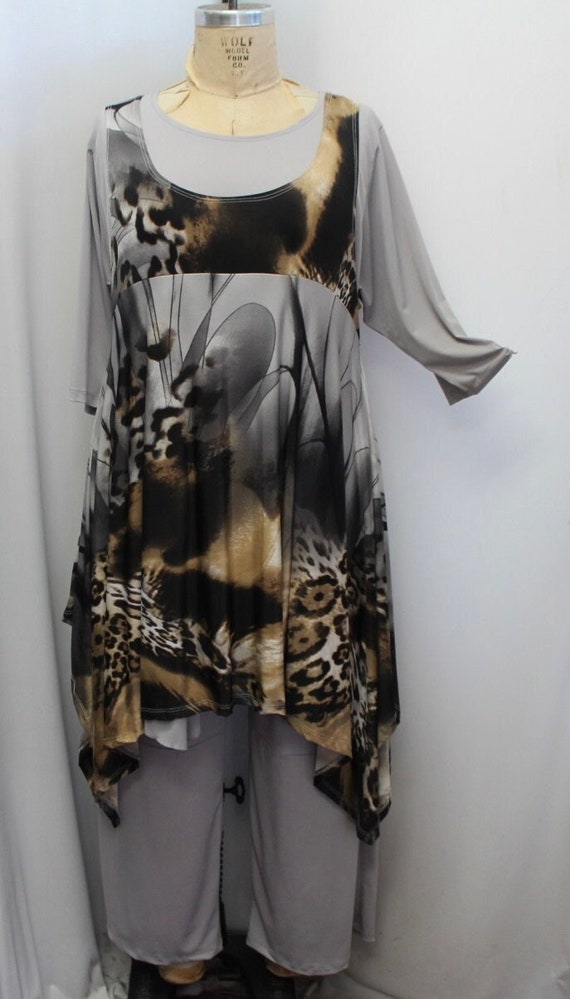 Top Da Donna In Cotone Italiano Taglie Forti Donna Lagenlook - Foto 14