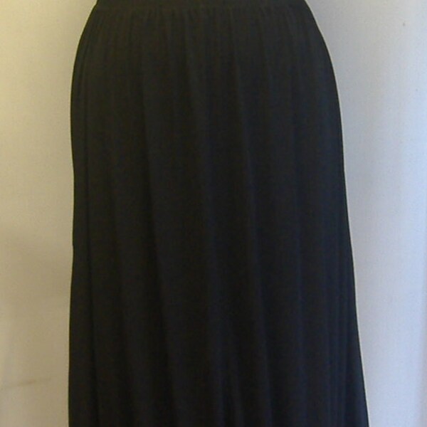 Coco and Juan Plus Size Skirt with Bubble Hem Black Traveler  Knit One Size, fits 1X,2X,3X