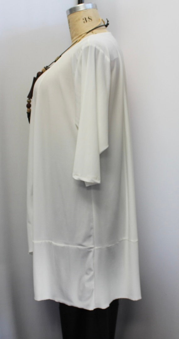 Top tunica taglie forti, Coco e Juan, rosa, nero, tie-dye, drappeggio laterale in maglia, top tunica da donna, taglia unica adatta a 1X, 2X, 3X, busto 60 - Italia Top tunica taglie forti, Coco e Juan, rosa, nero, tie-dye, drappeggio laterale in maglia, top tunica da donna, taglia unica adatta a 1X, 2X, 3X, busto 60 - Italia