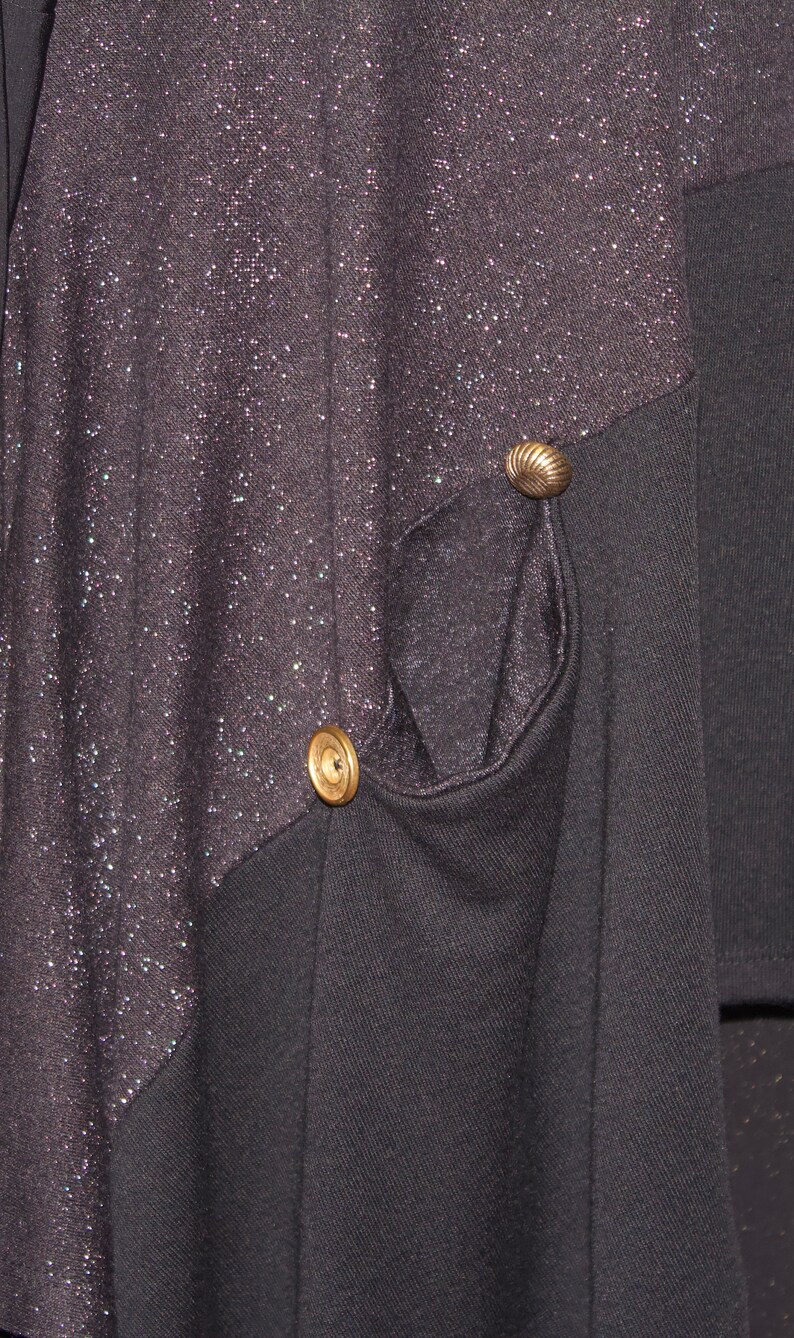 Plus Size Tunic Gold Black Sweater Knit size 1 fits 1X2X Coco and Juan bust 50 Plus Size Top Lagenlook Tunic Top Women/'s Jumper