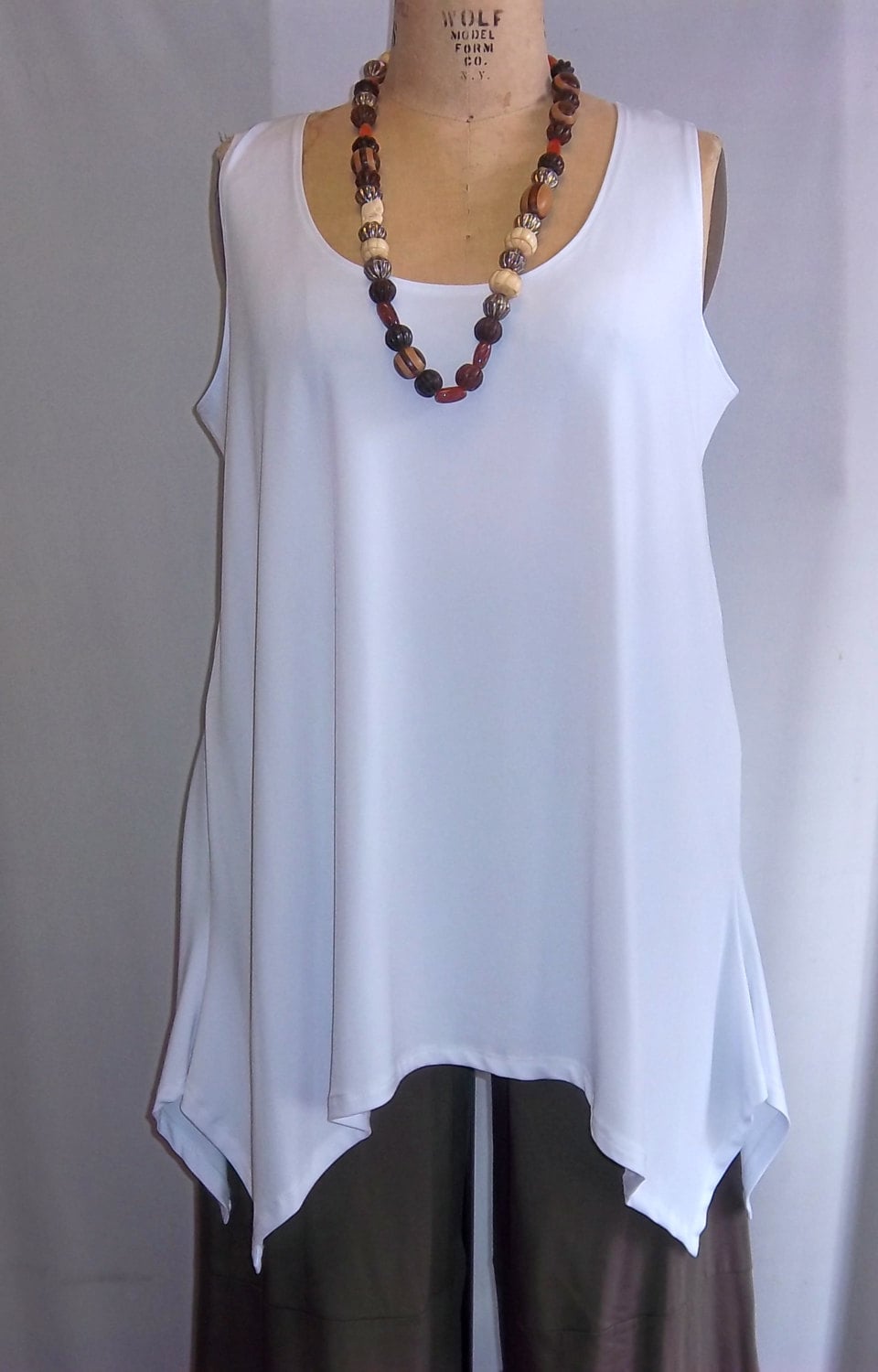 Top taglie forti, Coco e Juan, Lagenlook, Tunica taglie forti, argento Top taglie forti, Coco e Juan, Lagenlook, Tunica taglie forti, argento