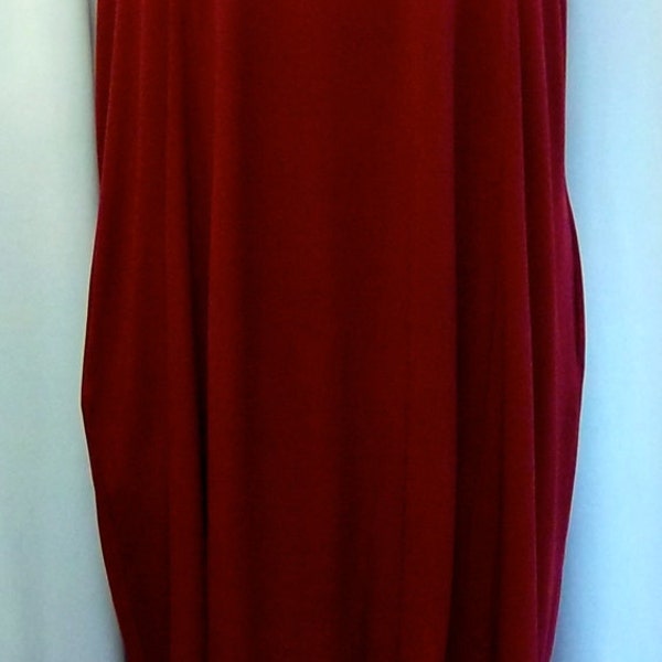 Coco y Juan Plus tamaño vestido Cranberry viajero Knit burbuja vestido tamaño 1 (para 1 X, 2 X, 3 X)