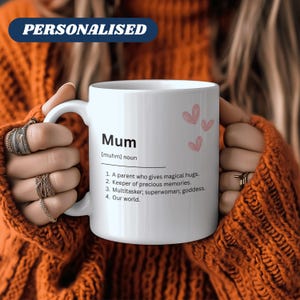 Personalisierte Mama Tasse - 4 Gründe, warum sie erstaunlich ist, schreiben Sie Ihre Lieblingssachen - Andenken Geschenk, Muttertag, Geburtstagsgeschenk, Kaffee
