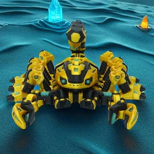 Scorpion Figurine Glow In The Dark |  Robot Futuristic Scorpion 3d Printed | Scorpion Fidget Toy Articulated | Scorpion Fexi Desk Toy