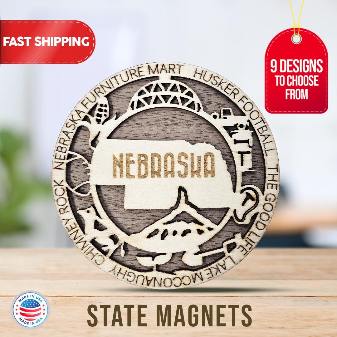 Nebraska Kühlschrankmagnet - USA Souvenir Sammlerstück