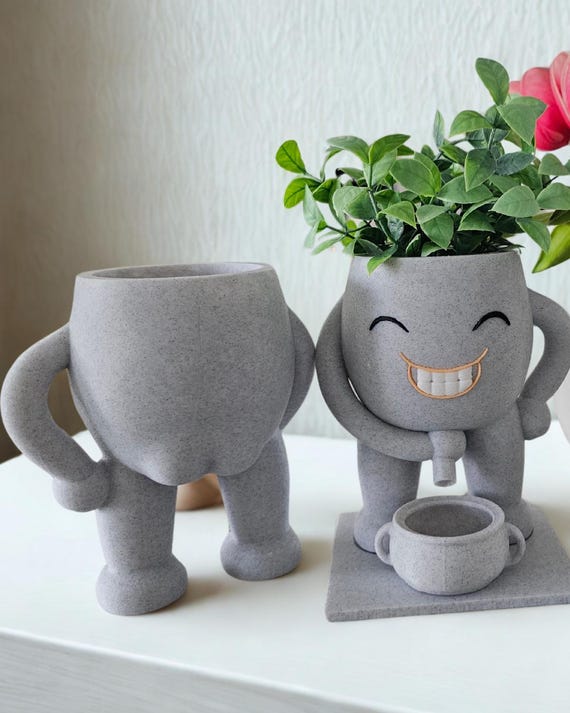 Pee Man Succulent Planter | Quirky Plant Pot |  Funny Succulent Pot | Sassy Planter |  Silly Planter Gift | Hilarious Plant Pot  Office Gift