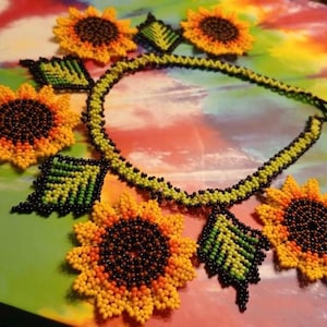 Sunflowers Necklace