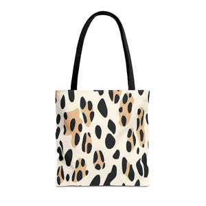 Stilvolle Leopardenmuster-Einkaufstasche, trendige Einkaufstasche, Tierdruck-Handtasche, vielseitige Tasche für jeden Anlass, Geschenk für sie