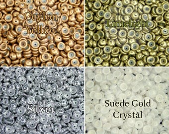 Starman Teacup Beads Neutral Colours | Saturated Metallic | Silver Beads 27000CR | Dome Shaped Beads | Beads UK