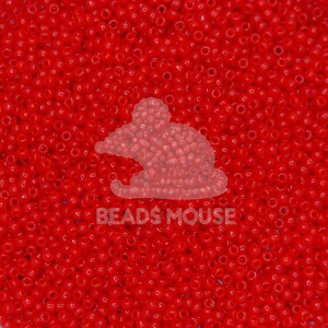 8/0 TOHO Seed Beads 45A Opaque Red Cherry | Jewellery Making | High Quality Beads | TOHO Rocailles |