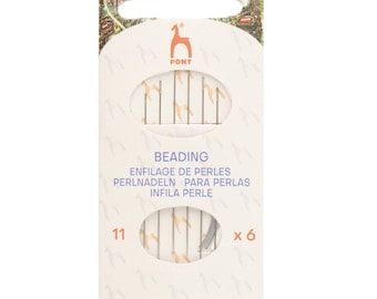 Pony Beading Needles Size 11 Pack of 6 | Jewelry Making Supplies