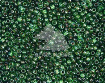 6/0 TOHO Seed Beads Y318 HYBRID Picasso Transparent Peridot  | Jewellery Making | High Quality Beads | Rocailles | TR-06-Y318 | Beads Uk