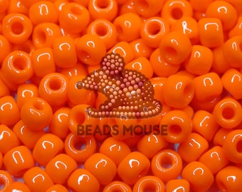 3/0 TOHO Seed Beads | 50A Opaque Orange | TR-03-50A | Orange Larg Beads | Beads Uk