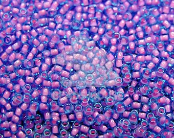 TOHO Seed Beads 11/0 | Aqua Bubble Gum Pink Lined
