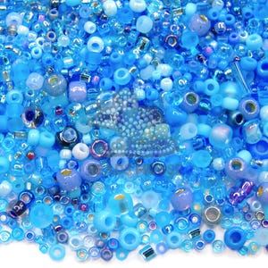 20g Toho Mix 1236 Himmelblau Mix Zufallsmix | Schmuckherstellung | Gemischte Perlen | TOHO Rocailles | Perlenmauskuk