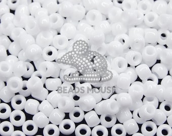 3/0 TOHO Seed Beads | 41 Opaque White | TR-03-41 | Opaque White Rocailles | Beads Uk