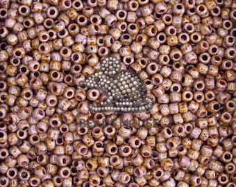 6/0 TOHO Seed Beads Y311 HYBRID Opaque Lavender Picasso | Jewellery Making | High Quality Beads | Toho Rocailles | TR-06-Y311 | Beads Uk