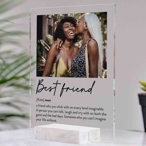 Personalized Best Friend Gift • Besties Frame • Custom Friendship Gift • Best Friends Birthday Gifts • Custom Photo Frame • For Soul Sisters