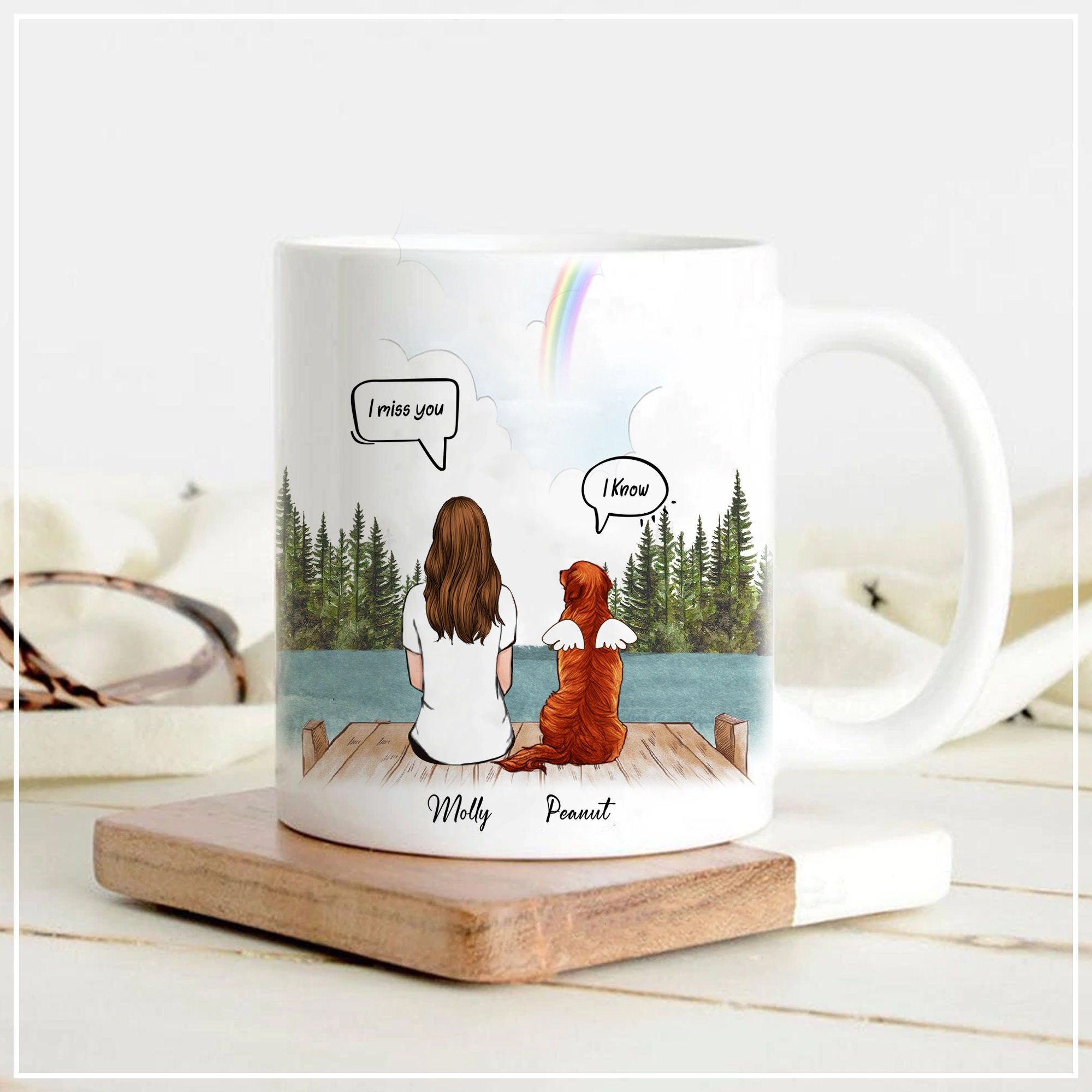 Dog and Mom Mug Owner and Pet Memorial Gift Custom Dog Etsy