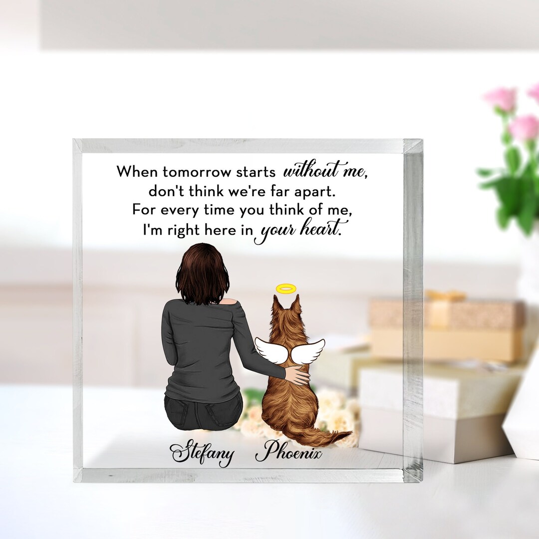 Personalized Memorial Dog Mom Quilt - Up to 2 Dogs - Gift Idea For Mother's Day/Dog Lover - I'm Here main image 1