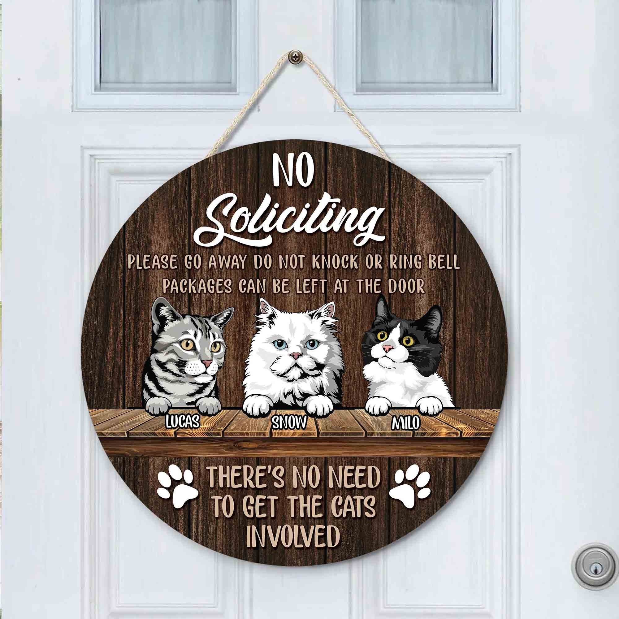 Cat knock door discount
