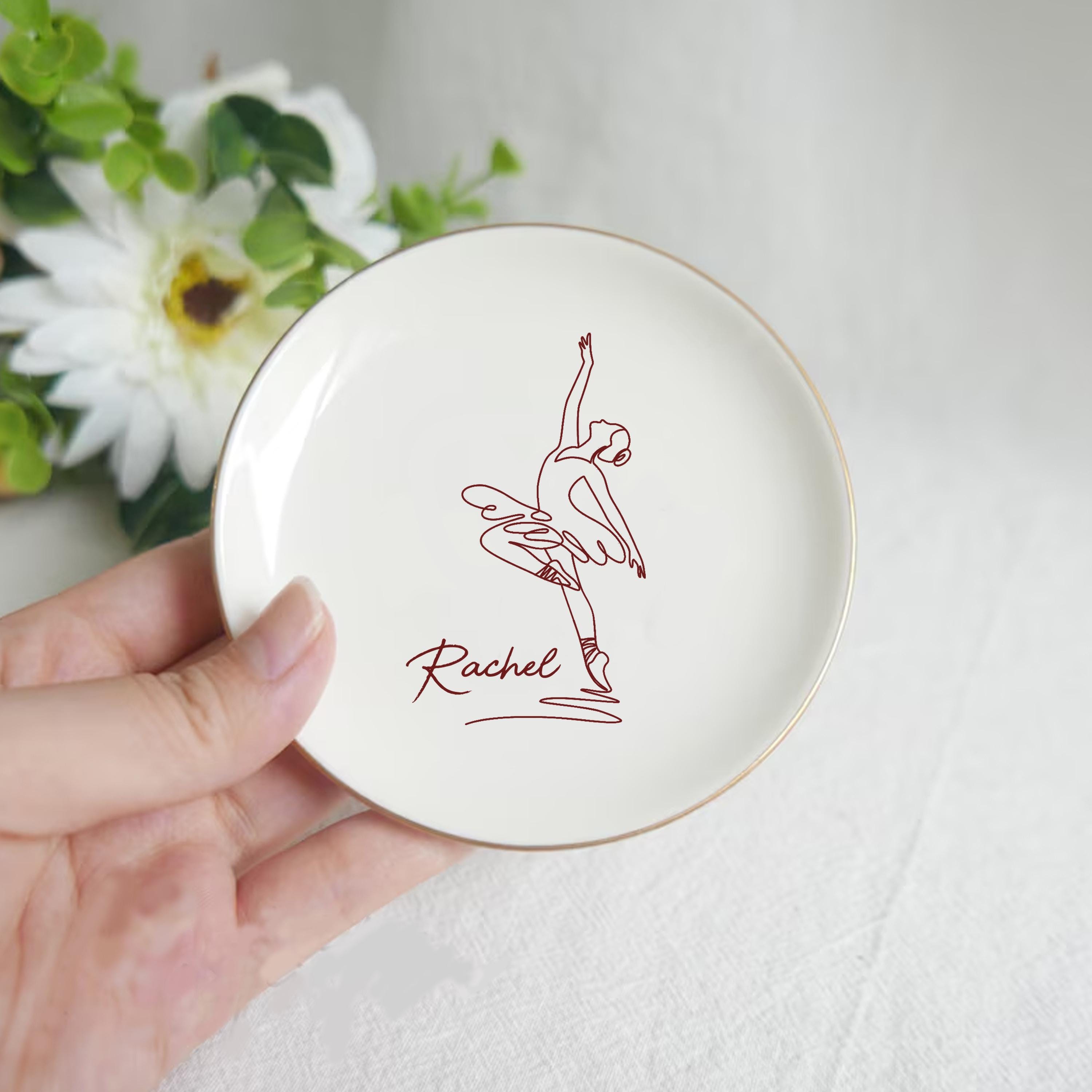 Personalized Ballet Ring Dish for Girl • Custom Ballet Dancer Jewelry ...