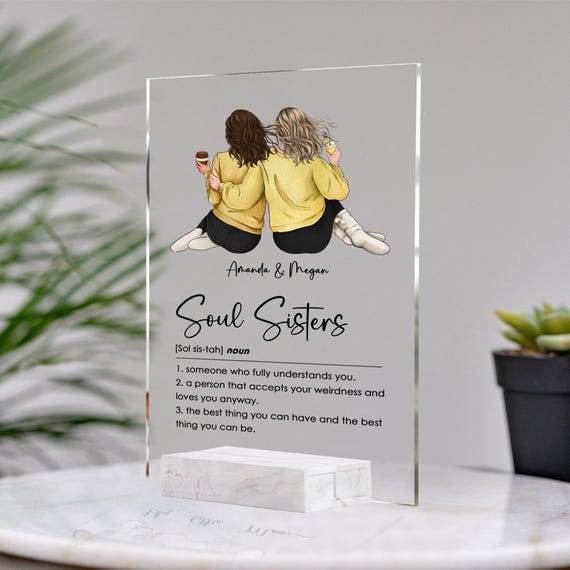 Cornice Portafoto In Legno Con Scritta 'You're My Person' – Regalo Per Migliore Amica, BFF, Sorella, Coppia – Supporto Girevole 360° Per 2 Foto 10x15