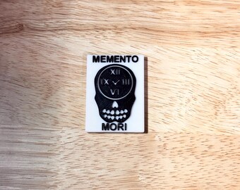 Écusson imprimé en 3D Memento Mori